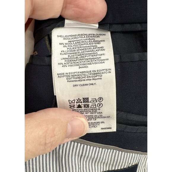 jacket blazer sport coat regent fitzgerald navy blue - Picture 1 of 9